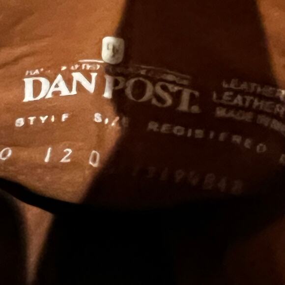 Dan Post Men's Cherokee Bill Western Cowboy Snip-Toe Boot Size 12/10.5” NWT - Picture 6 of 12